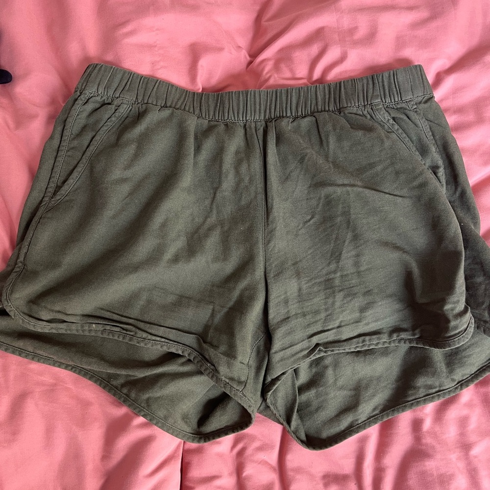 Green Soft Shorts